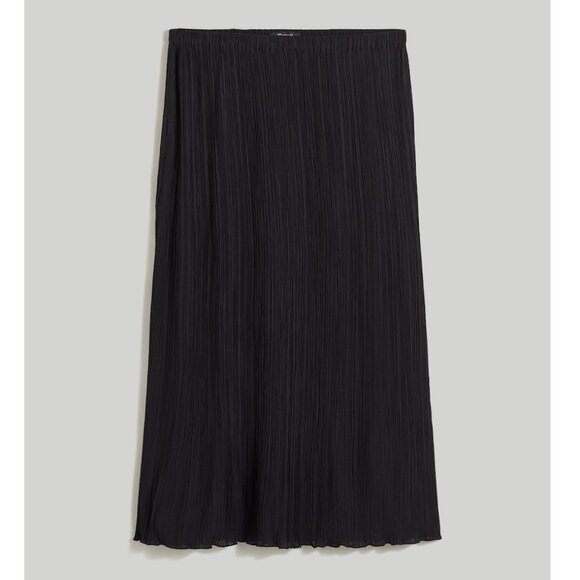 Madewell Dresses & Skirts - Madewell Black Plissé Midi Slip Skirt